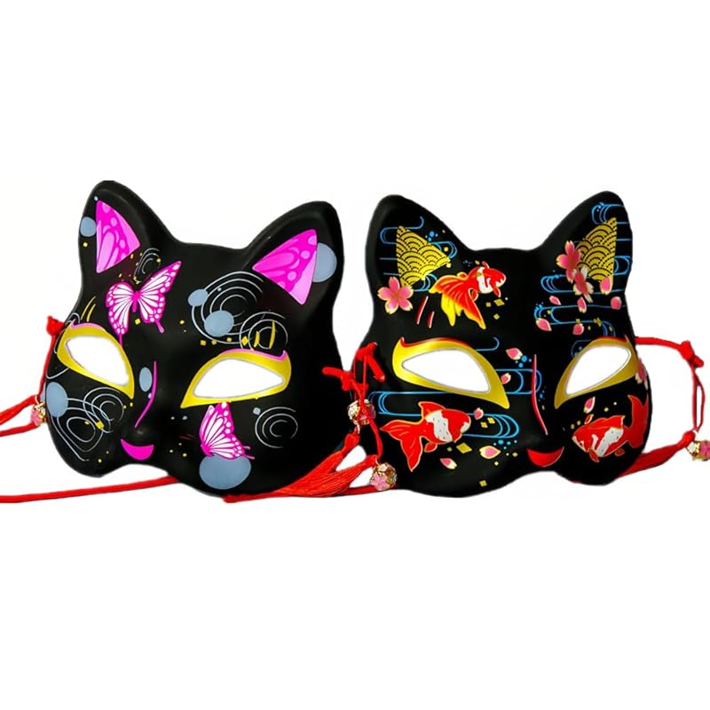 GOODLAND fox mask cosplay fox mask 2 pieces set with bell disguise mask fox mask Japanese style fox mask Accessories halloween
GOODLAND fox mask cosplay fox mask 2 pieces set with bell disguise mask fox mask Japanese style fox mask Accessories halloween