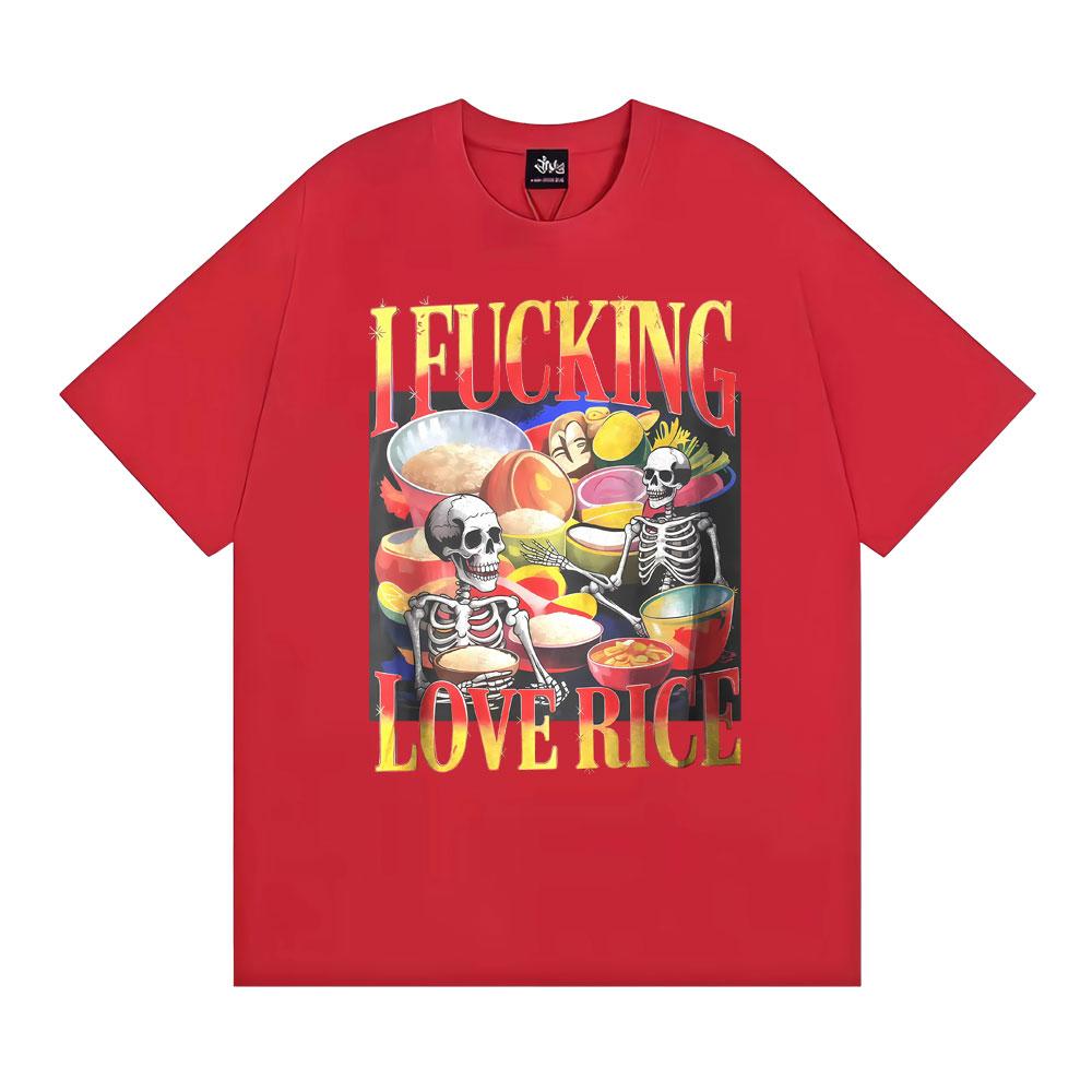 Funny Skeleton Rice Lover Edgy Foodie Meme Graphic Tee Shirt Unisex Women Retro High Quality Summer Tshirts Cotton Classic T Shirt S
Funny Skeleton Rice Lover Edgy Foodie Meme Graphic Tee Shirt Unisex Women Retro High Quality Summer Tshirts Cotton Classic T Shirt S
