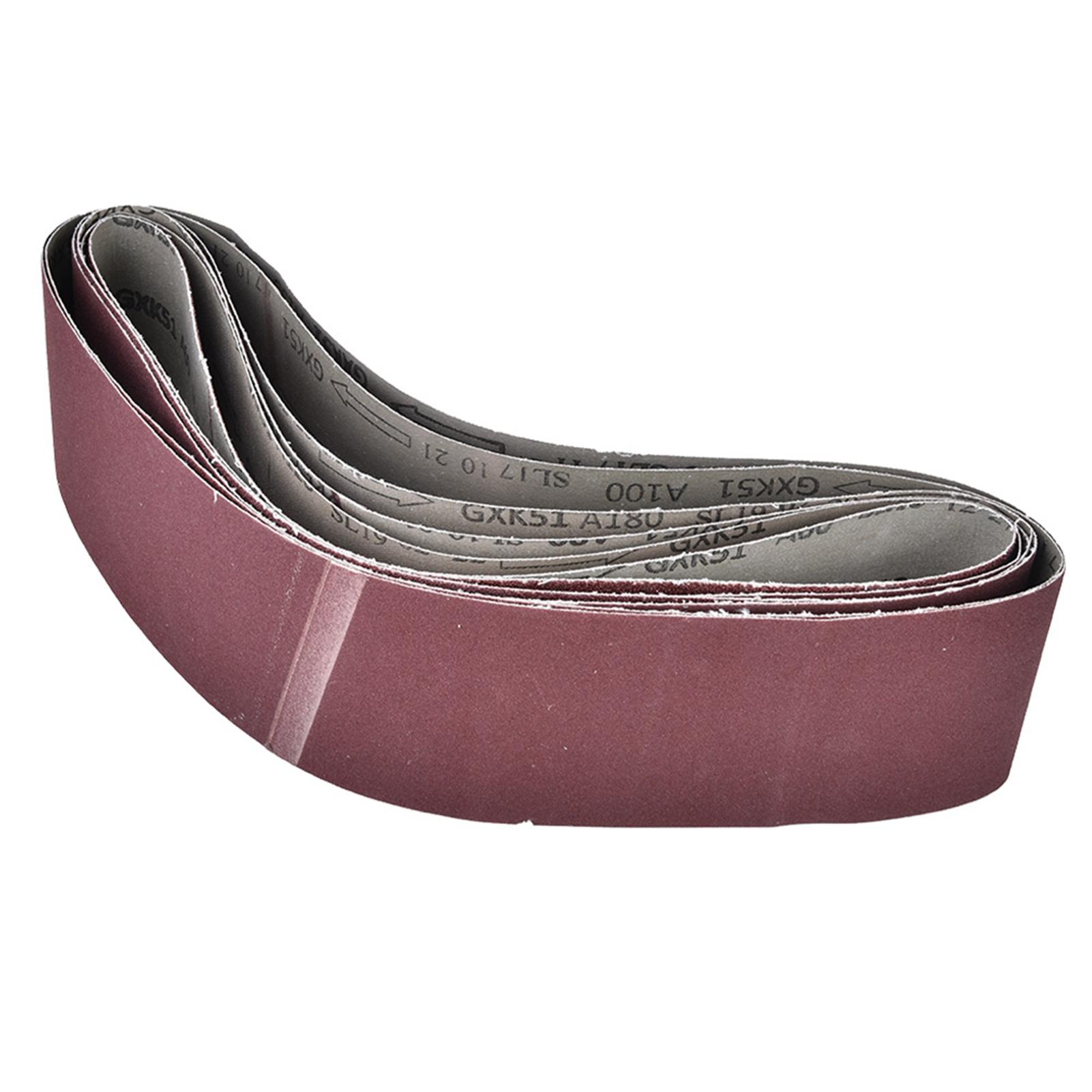 6 шт. 915x100 мм абразивная шлифовальная лента для ленточной шлифовальной машины зернистость 6080100120150180 белый