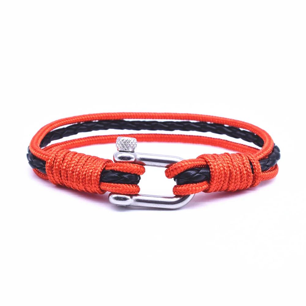 VOQ Leather Survival Rope Flag Bracelet Stainless Steel Buckle Men Bracelets Climbing Rock Jewelry Gifts 21cm
VOQ Leather Survival Rope Flag Bracelet Stainless Steel Buckle Men Bracelets Climbing Rock Jewelry Gifts 21cm