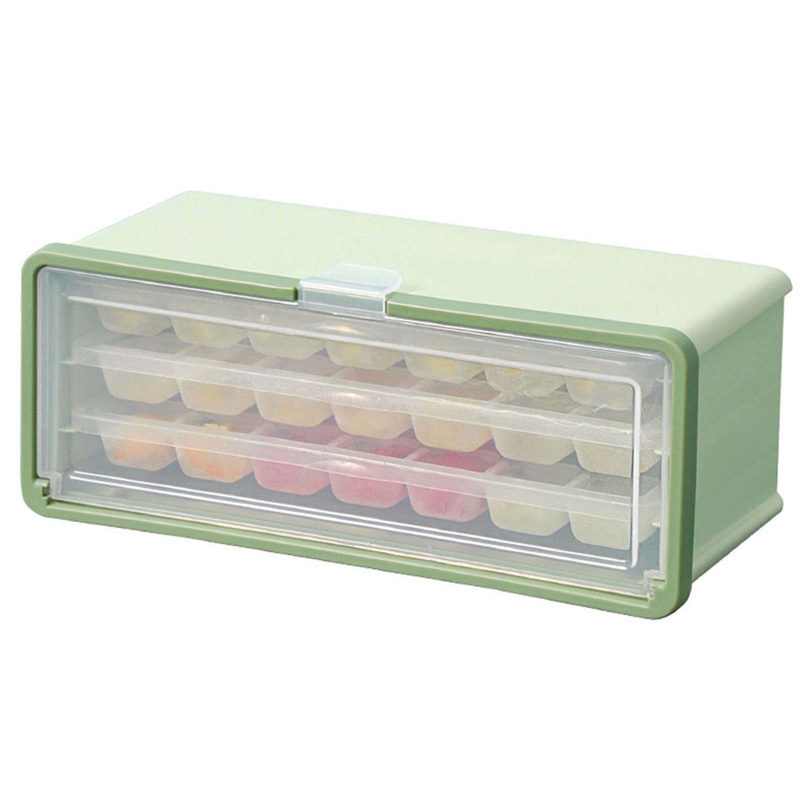 3 Layer Ice Cube Tray Large Capacity Easy Demoulding Pull Out Ice Cube Bin with Ice Shovel Lid for
3 Layer Ice Cube Tray Large Capacity Easy Demoulding Pull Out Ice Cube Bin with Ice Shovel Lid for