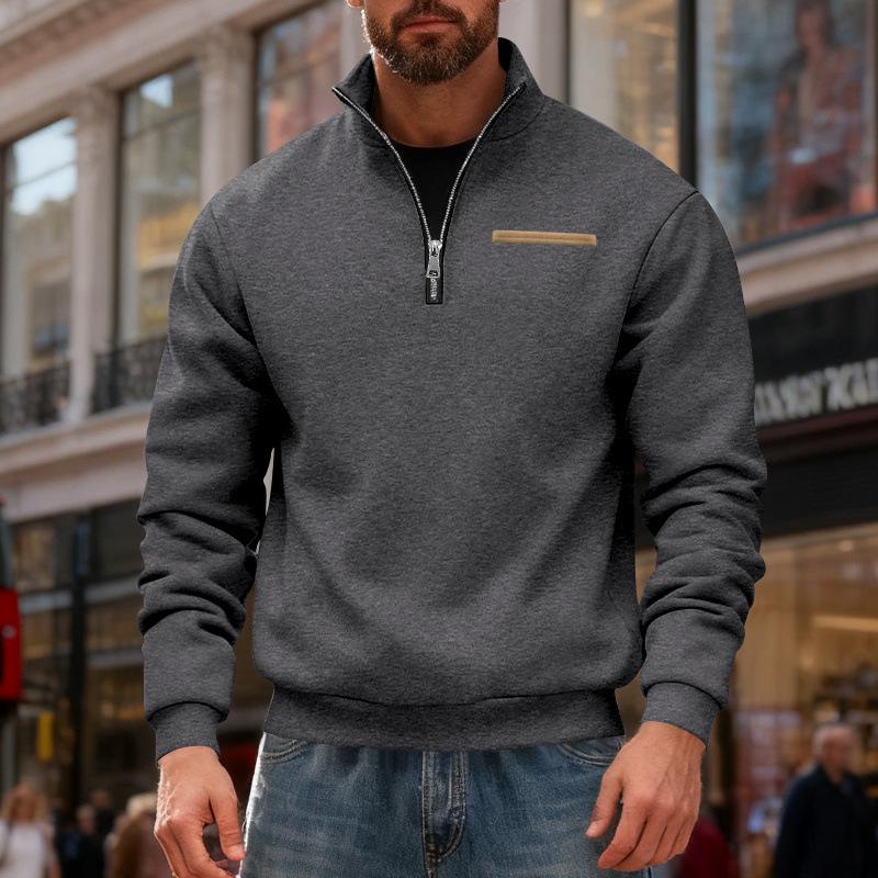 European & American Men s Heavyweight Winter Sports Hoodie - Warm, Loose Fit, Stand Collar, Half Zip, Color Block Stripe Design Medium
European & American Men s Heavyweight Winter Sports Hoodie - Warm, Loose Fit, Stand Collar, Half Zip, Color Block Stripe Design Medium