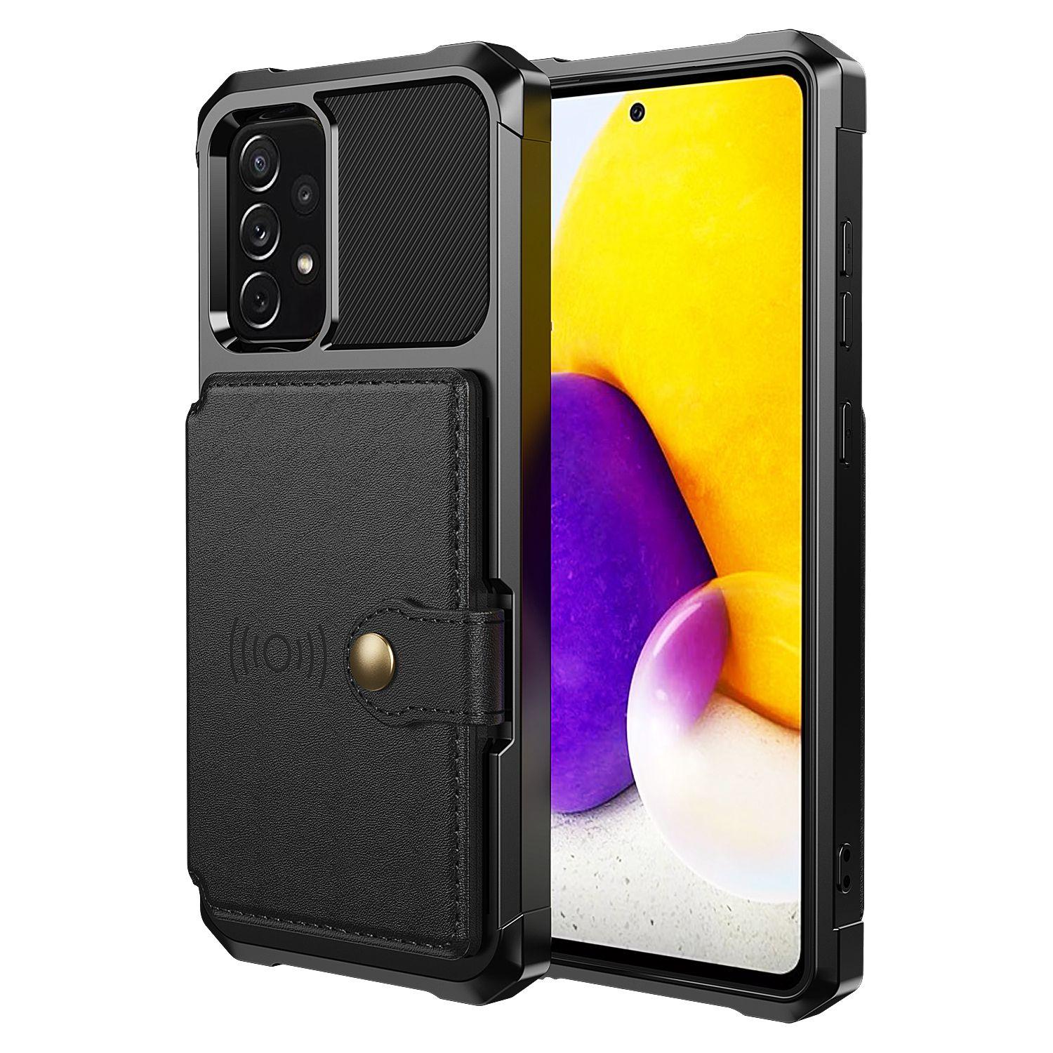 ZM03 Mobile Phone Case for Samsung Galaxy A73 5G TPU+PU Leather Wallet Kickstand Function Phone Shell with Magnetic Metal Sheet Black
ZM03 Mobile Phone Case for Samsung Galaxy A73 5G TPU+PU Leather Wallet Kickstand Function Phone Shell with Magnetic Metal Sheet Black