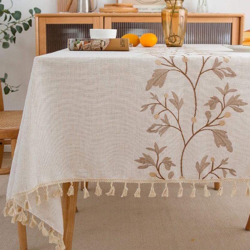 Tablecloth Cotton Linen Fabric 2025 Accessible Luxury Fancy Ins Rectangular Dining Table Tablecloth Tassel American Coffee Table Mats Bloom-Brown-Tassel-Embroidered 100*160cm
Tablecloth Cotton Linen Fabric 2025 Accessible Luxury Fancy Ins Rectangular Dining Table Tablecloth Tassel American Coffee Table Mats Bloom-Brown-Tassel-Embroidered 100*160cm