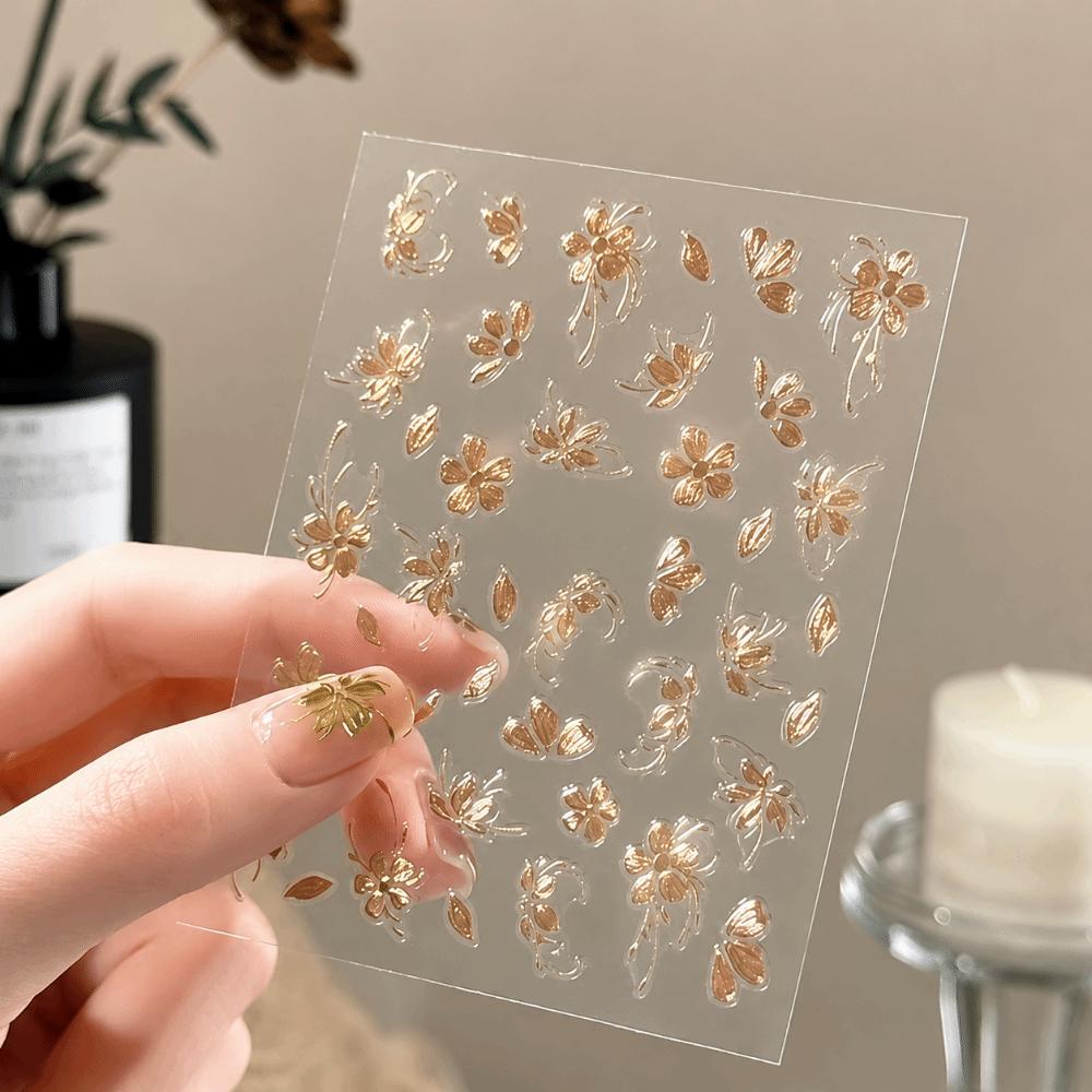 Lasting Floral Relief Nail Sticker Gold Flower Flowers Nail Art Decal Nail Art Decoration розового золота
Lasting Floral Relief Nail Sticker Gold Flower Flowers Nail Art Decal Nail Art Decoration розового золота