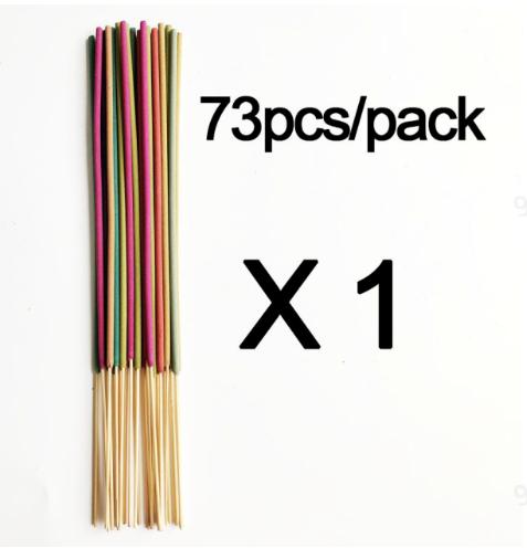 A Set Of 73pcs Incense Sticks, Of Each Fragrance Including Rose, Lavender, Sandalwood, Jasmine, Milk, White Sage, Dragon S
A Set Of 73pcs Incense Sticks, Of Each Fragrance Including Rose, Lavender, Sandalwood, Jasmine, Milk, White Sage, Dragon S
