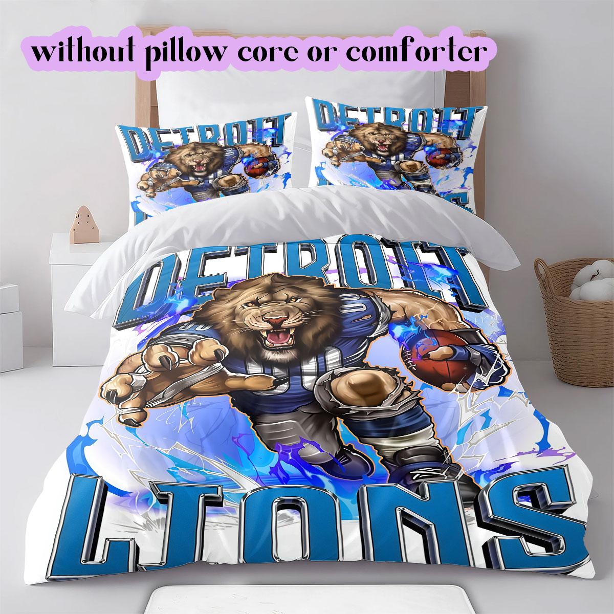 Detroit Lions rugby Pattern Bedding,Quilt Set Quilt Cover Pillowcase Home Birthday Gift (1*duvet cover+2*pillowcase,without core) 135x200cm
Detroit Lions rugby Pattern Bedding,Quilt Set Quilt Cover Pillowcase Home Birthday Gift (1*duvet cover+2*pillowcase,without core) 135x200cm