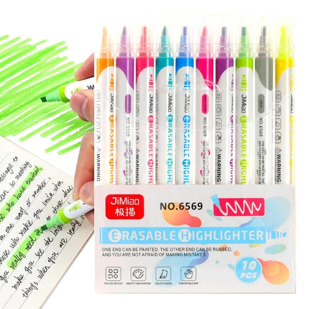 Supplies Creative Stationery Hand Account DIY Highlighter Color Marker Pen Double Head Erasable 
Supplies Creative Stationery Hand Account DIY Highlighter Color Marker Pen Double Head Erasable