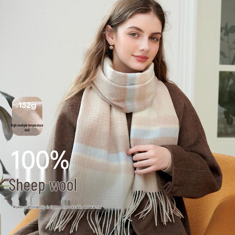 Women s Pure Wool Plaid Scarf Shawl 164x32 cm
Women s Pure Wool Plaid Scarf Shawl 164x32 cm