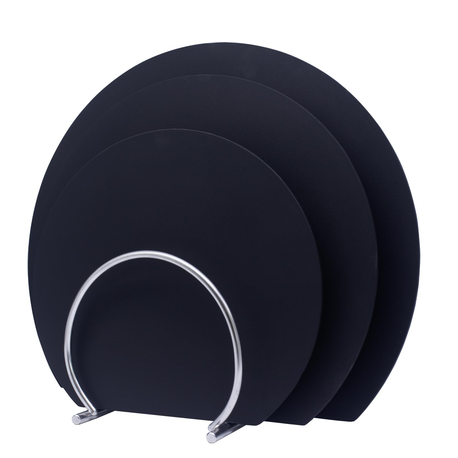 MUAMUA Cutting Board, Dishwasher Safe, Premium Heat-Resistant Elastomer, Black, Antibacterial, Round, Soft, Set of 3 (29 x 35cm / 26 x 30cm / 24 x 21.
MUAMUA Cutting Board, Dishwasher Safe, Premium Heat-Resistant Elastomer, Black, Antibacterial, Round, Soft, Set of 3 (29 x 35cm / 26 x 30cm / 24 x 21.