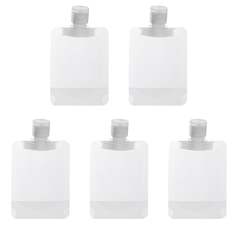 travel bottle for travel small bottles transparent refill bottle Leak proof sealability Convenient to carry pouch container In a bag set of 5 (50ml)
travel bottle for travel small bottles transparent refill bottle Leak proof sealability Convenient to carry pouch container In a bag set of 5 (50ml)