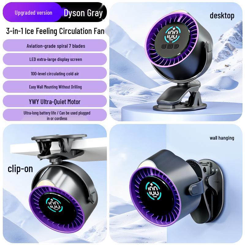 New USB Charging Desktop Fan with Digital Display - High-Speed, 100-Speed Circulation for Office. USB Plug-In
New USB Charging Desktop Fan with Digital Display - High-Speed, 100-Speed Circulation for Office. USB Plug-In