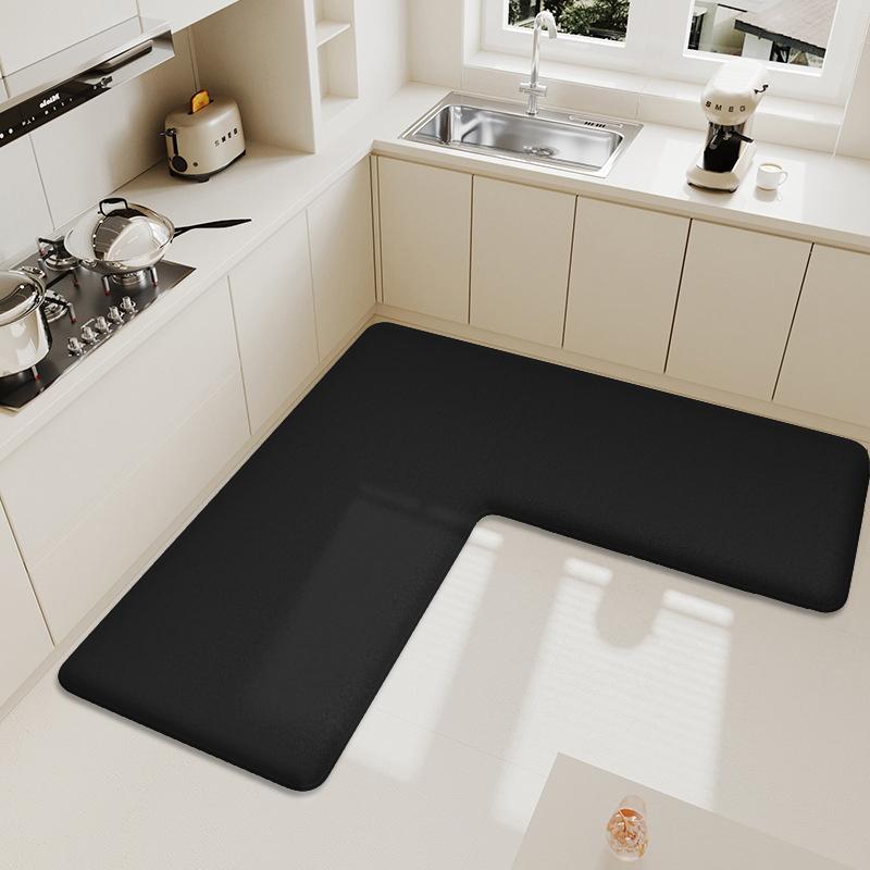 Solid color kitchen flannel floor mat L-shaped water and oil absorbent foot mat household dirt-resistant non-slip soft carpet 75cm x 75cm x 45cm
Solid color kitchen flannel floor mat L-shaped water and oil absorbent foot mat household dirt-resistant non-slip soft carpet 75cm x 75cm x 45cm