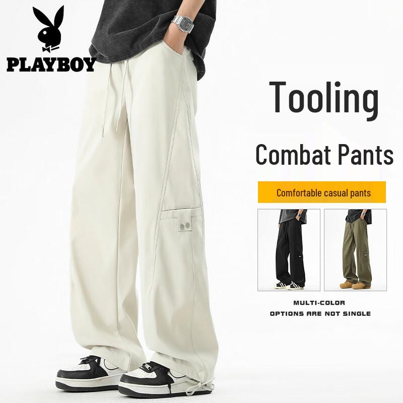 PLAYBOY Men s American Style Straight-Leg Paratrooper Cargo Pants L
PLAYBOY Men s American Style Straight-Leg Paratrooper Cargo Pants L