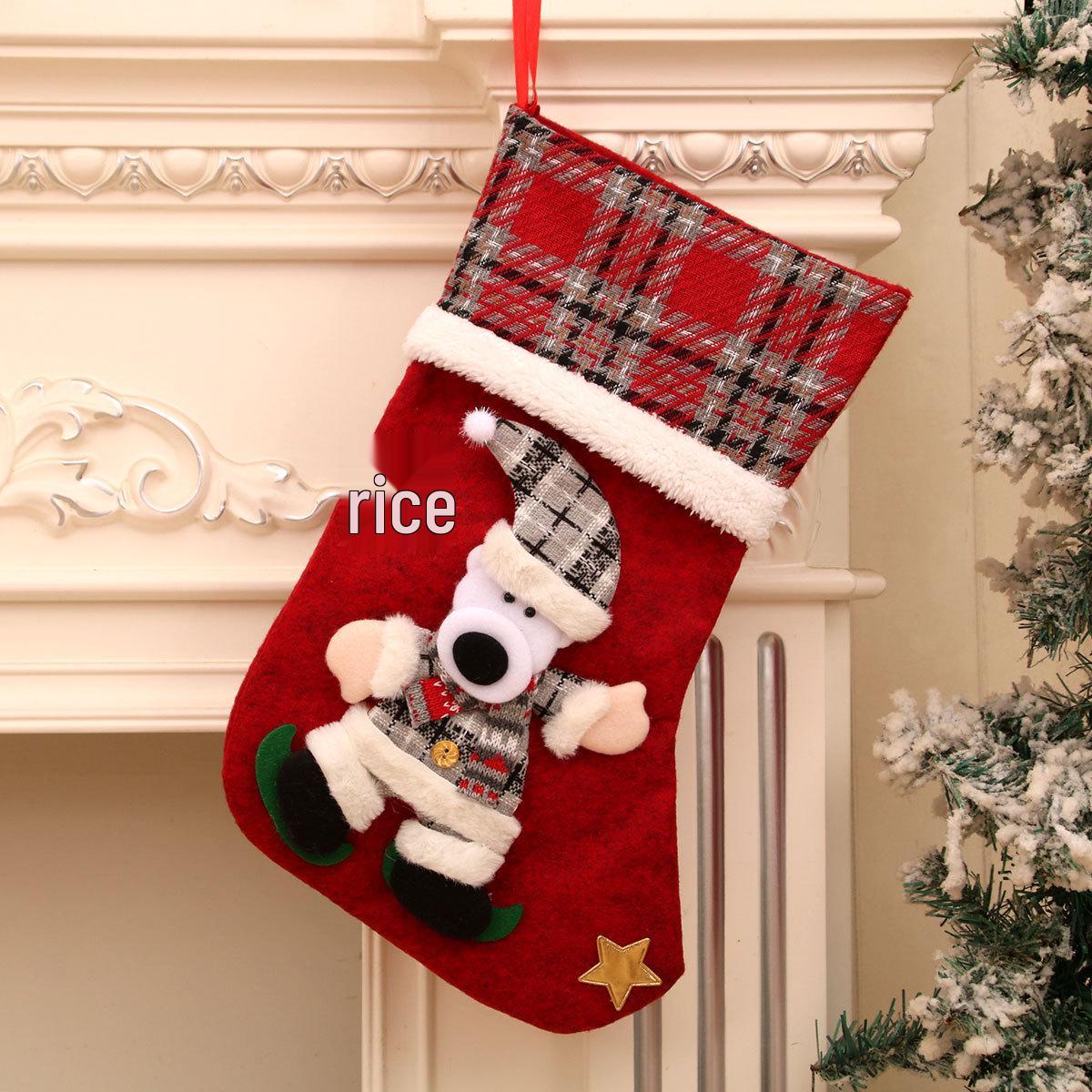 Large 3D Plush Christmas Stocking Gift Bag for Kids
Large 3D Plush Christmas Stocking Gift Bag for Kids