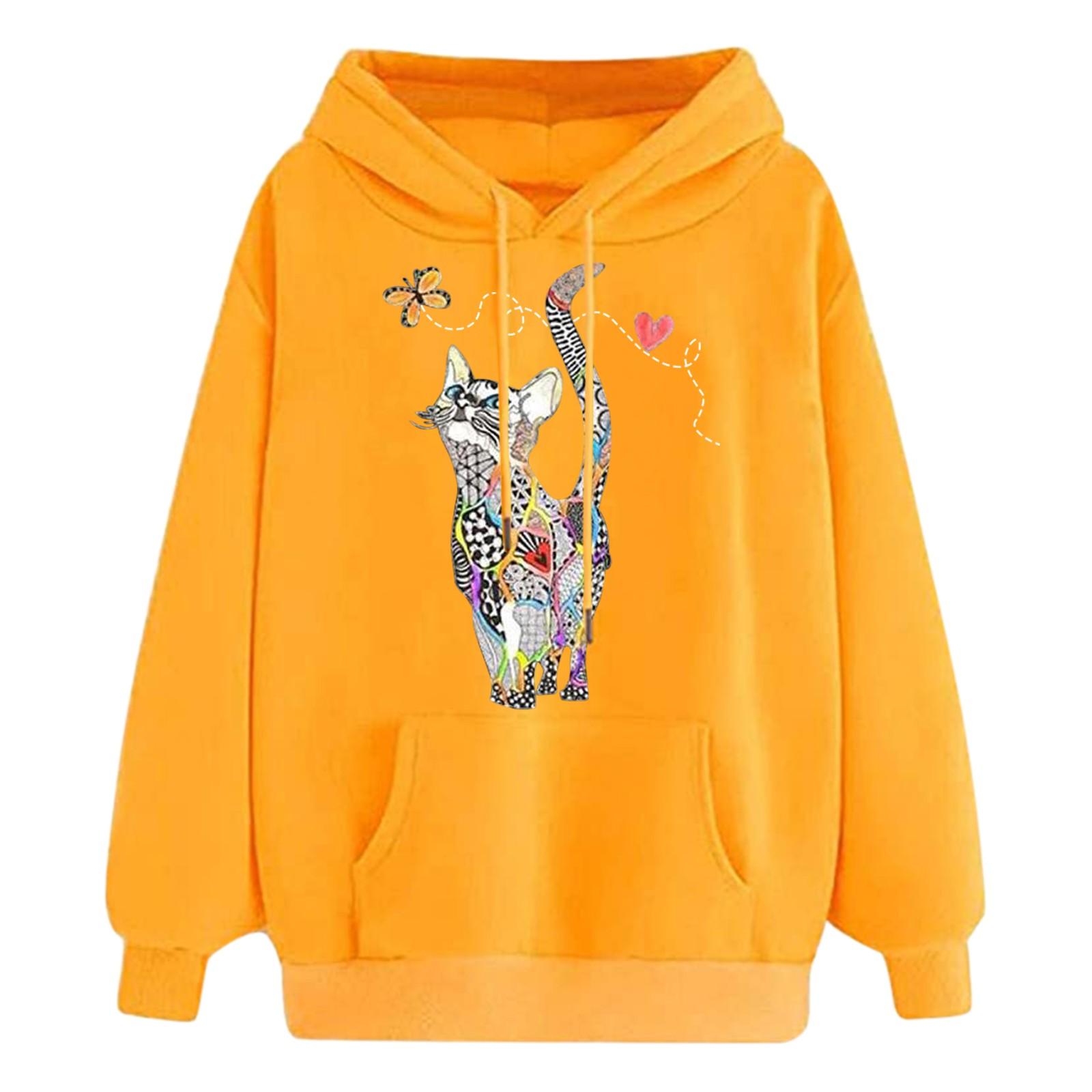 (SU)Женский свободный топ с длинным рукавом и принтом, пуловер с капюшоном, толстовка, блузка
(SU)Женский свободный топ с длинным рукавом и принтом, пуловер с капюшоном, толстовка, блузка