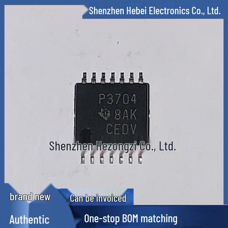 TLC3704CPWR Screen Printing P3704 TSSOP14 Surface Mount, Genuine & New.
TLC3704CPWR Screen Printing P3704 TSSOP14 Surface Mount, Genuine & New.