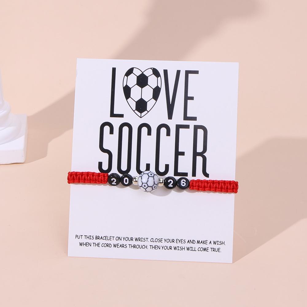 2026 World Cup Football Handmade Adjustable Bracelet - Commemorative, Creative, Versatile Style
2026 World Cup Football Handmade Adjustable Bracelet - Commemorative, Creative, Versatile Style