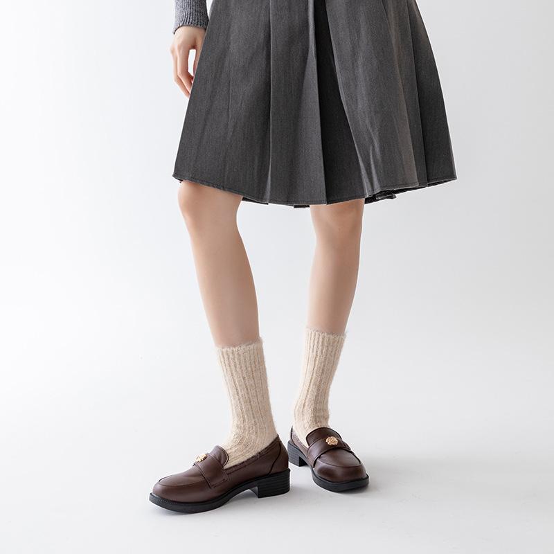 Женские осенне-зимние толстые шерстяные носки-гольфы однотонные, крупной вязки, теплые, в стиле колледжа, домашние носки 1 pair бежевый
Женские осенне-зимние толстые шерстяные носки-гольфы однотонные, крупной вязки, теплые, в стиле колледжа, домашние носки 1 pair бежевый