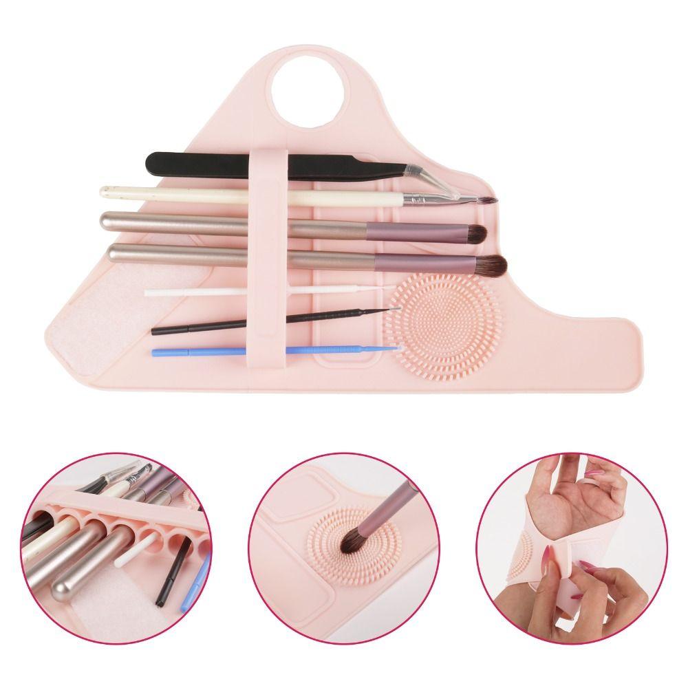 Silica Gel Makeup Palette Mixer 7 Holes Makeup Brush Cleaner Wrist Makeup Brush Holder Make Up синій
Silica Gel Makeup Palette Mixer 7 Holes Makeup Brush Cleaner Wrist Makeup Brush Holder Make Up синій