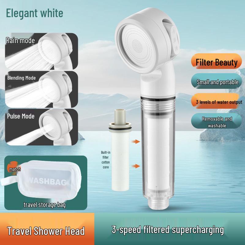 Portable Handheld Travel Shower Filter for Baby and Infant Bathing
Portable Handheld Travel Shower Filter for Baby and Infant Bathing