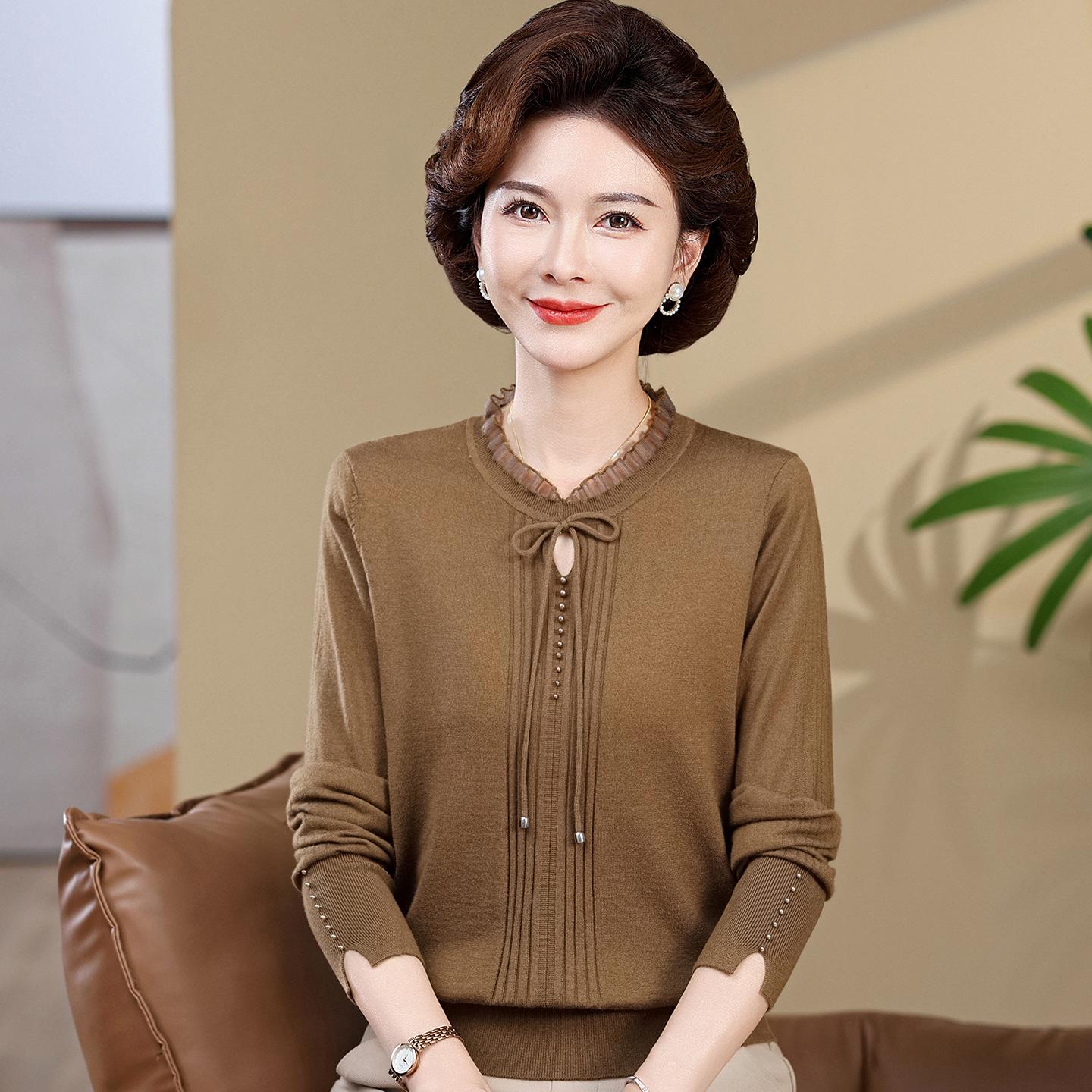 2026 Spring Stylish Knit Lapel Sweater for Middle-aged & Elderly Women 2XL (135-150 lbs) коричневый
2026 Spring Stylish Knit Lapel Sweater for Middle-aged & Elderly Women 2XL (135-150 lbs) коричневый
