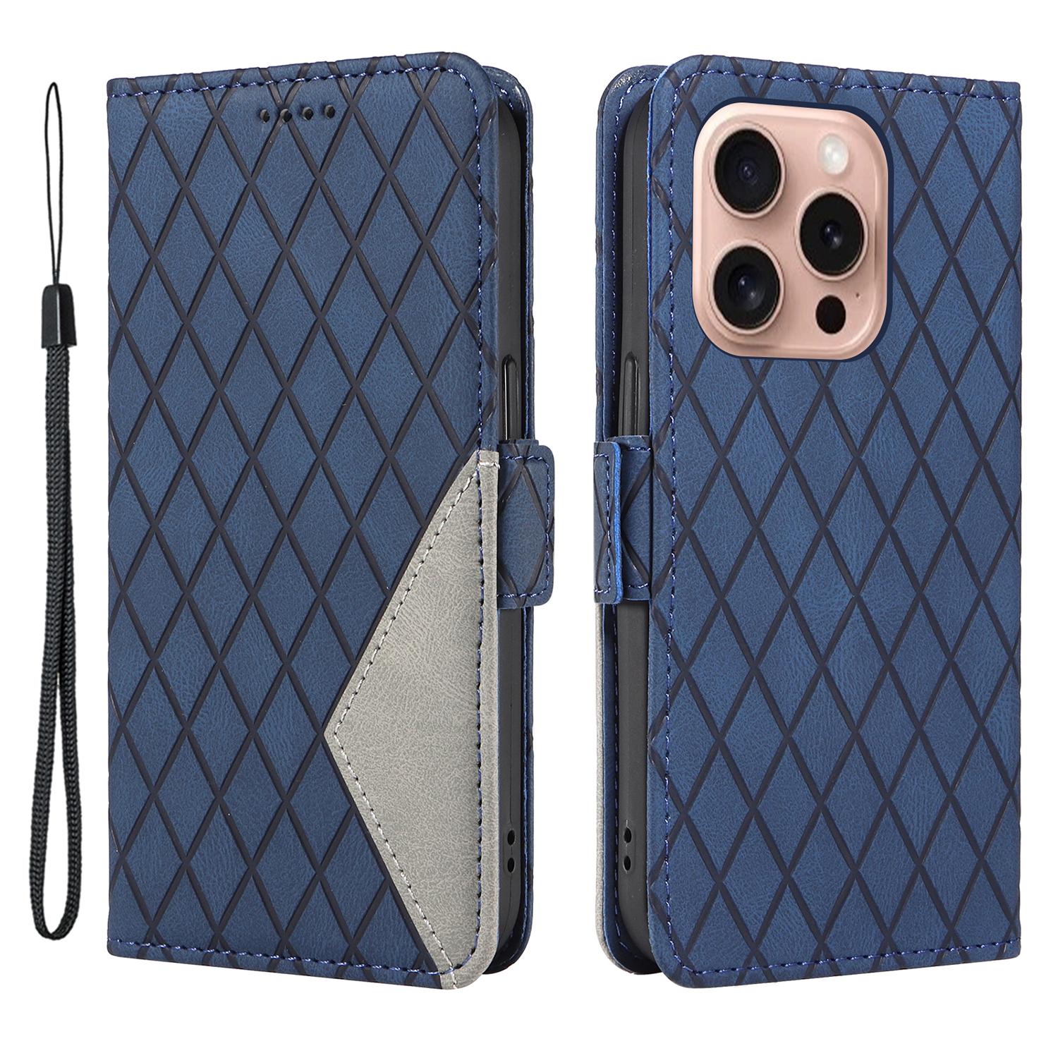 For iPhone 16 Pro Case Rhombus Grid PU Leather Wallet Mobile Phone Cover B
For iPhone 16 Pro Case Rhombus Grid PU Leather Wallet Mobile Phone Cover B