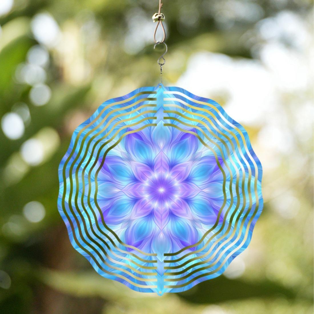 3D Dream Mandala Flower Pattern Wind Changer - Metal Kinetic Garden Decoration, Colorful Rotating Metal Hanging Ornament, Outdoor Wind Chime 01A
3D Dream Mandala Flower Pattern Wind Changer - Metal Kinetic Garden Decoration, Colorful Rotating Metal Hanging Ornament, Outdoor Wind Chime 01A