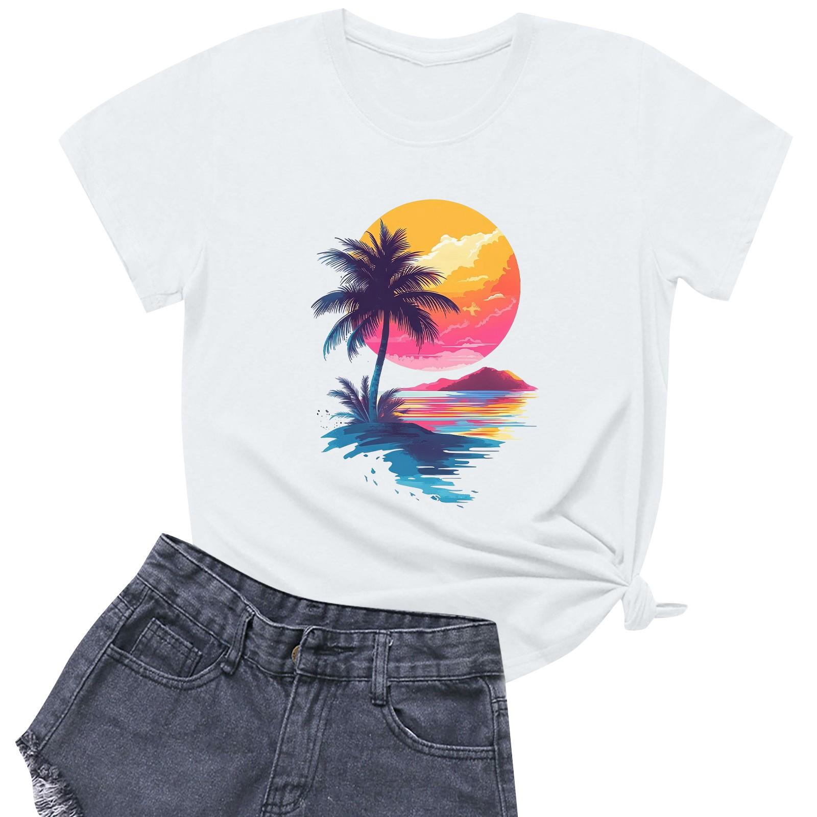 Жіноча повсякденна футболка з круглим вирізом і короткими рукавами XL білий
Жіноча повсякденна футболка з круглим вирізом і короткими рукавами XL білий