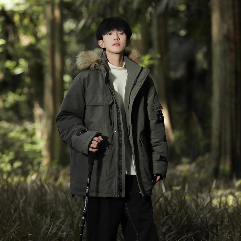 Мужская хлопковая куртка парка Зима 2025 Свободная повседневная Утепленная теплая хлопковая куртка с меховым воротником Съемный капюшон 4XL
Мужская хлопковая куртка парка Зима 2025 Свободная повседневная Утепленная теплая хлопковая куртка с меховым воротником Съемный капюшон 4XL