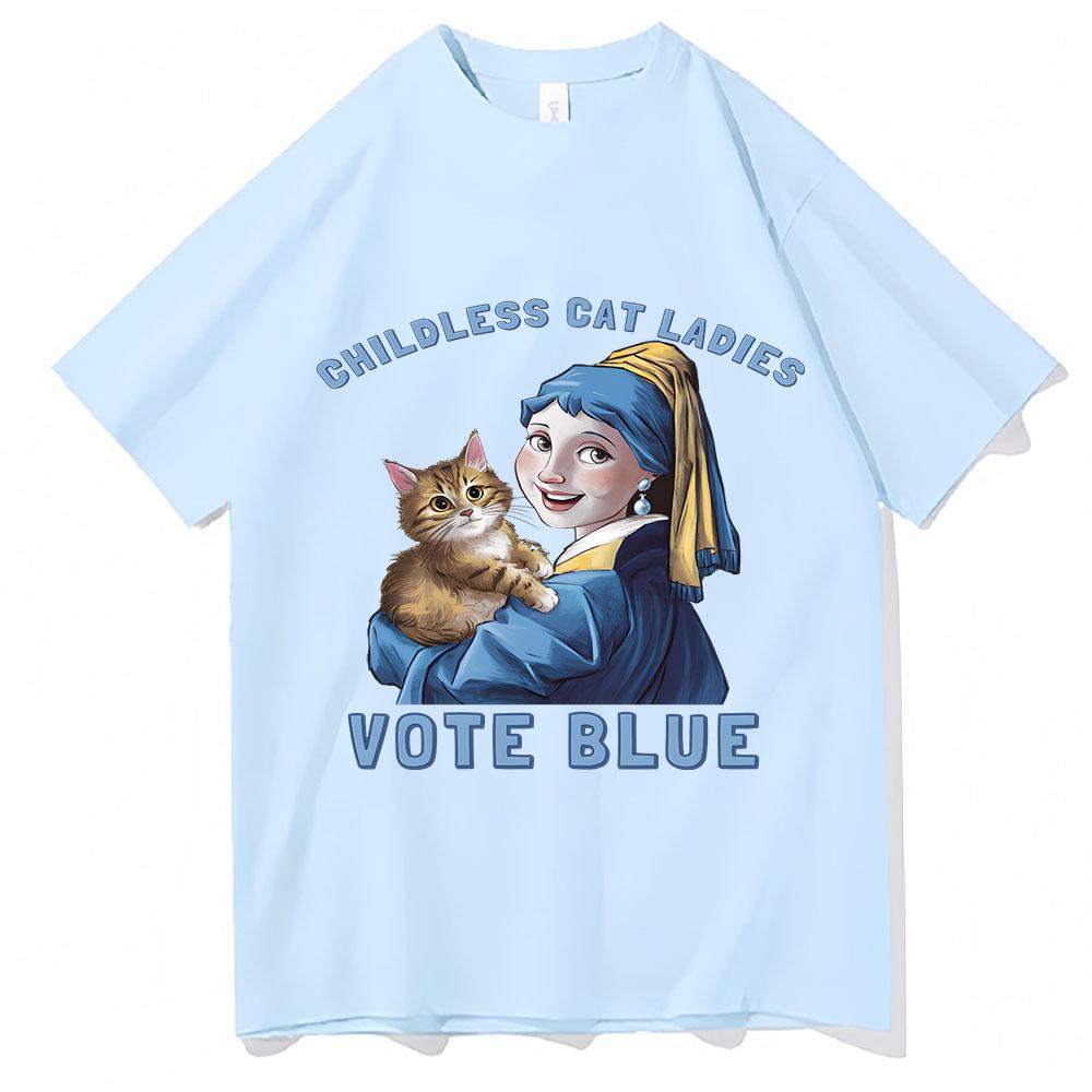 Childless Cat Ladies Vote Blue Aesthetic Fashion Graphic Tees Women Unisex Gothic Cotton Short Sleeve TShirt Vintage Streetwear 4XL
Childless Cat Ladies Vote Blue Aesthetic Fashion Graphic Tees Women Unisex Gothic Cotton Short Sleeve TShirt Vintage Streetwear 4XL