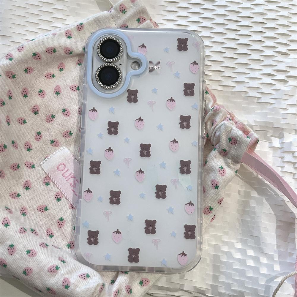 Cartoon Strawberry Bear Double Layer Case for iPhone 17/16 Promax 15/14 - Drop-Proof Protection iPhone 14 Pro
Cartoon Strawberry Bear Double Layer Case for iPhone 17/16 Promax 15/14 - Drop-Proof Protection iPhone 14 Pro