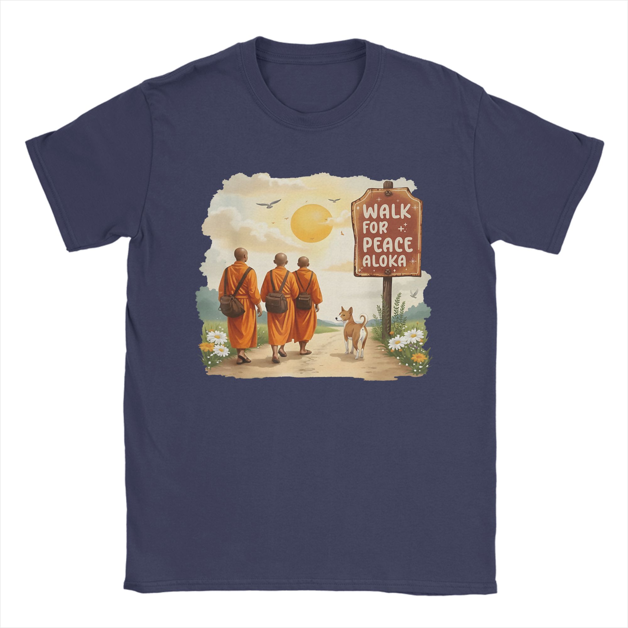 Vintage Retro Walk for Peace Monks with Aloka Dog TShirt for Men Round Collar 100 Cotton T Shirt Short Sleeve Tees Tops 4XL
Vintage Retro Walk for Peace Monks with Aloka Dog TShirt for Men Round Collar 100 Cotton T Shirt Short Sleeve Tees Tops 4XL