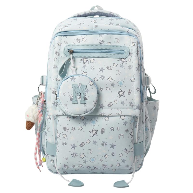 Рюкзак в студенческом стиле со звездой для девушек, студенческий, легкий, большой вместимости, школьный синий
Рюкзак в студенческом стиле со звездой для девушек, студенческий, легкий, большой вместимости, школьный синий