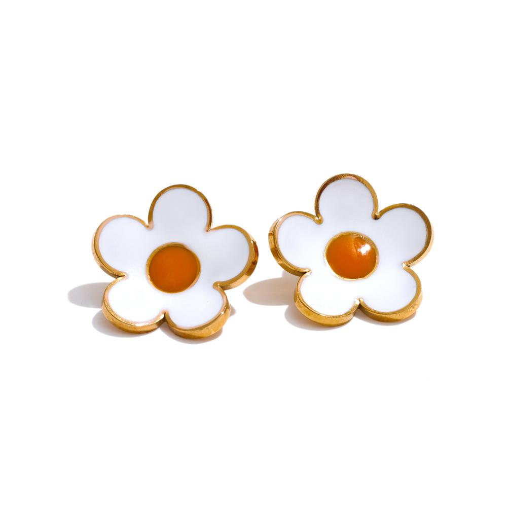 Yhpup Exquisite White Purple Enamel Flower Fashion Trendy Stud Earrings 316L Stainless Steel Cute Daily Jewelry Wholesale New
Yhpup Exquisite White Purple Enamel Flower Fashion Trendy Stud Earrings 316L Stainless Steel Cute Daily Jewelry Wholesale New