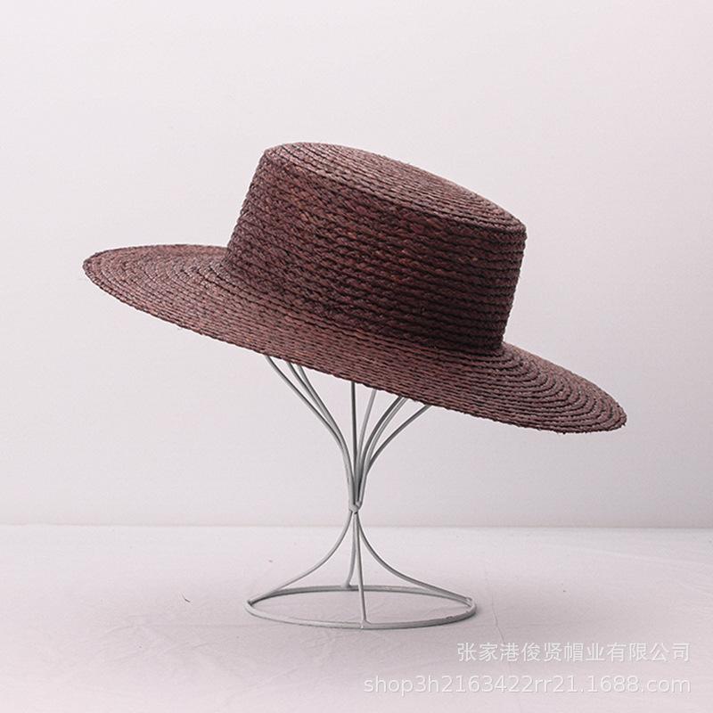 Flat top coffee brown raffia big brimmed hat women s shade raw edge beach straw hat M 56-58cm
Flat top coffee brown raffia big brimmed hat women s shade raw edge beach straw hat M 56-58cm