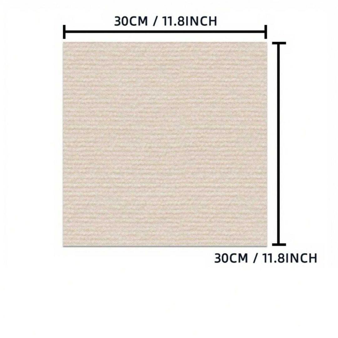 10pcs 30x30cm Easy-to-Install Self-Adhesive Striped Carpet For Office, Living Room, and Bedroom Mats With Aluminum Foil Bottom - 10pcs бежевий
10pcs 30x30cm Easy-to-Install Self-Adhesive Striped Carpet For Office, Living Room, and Bedroom Mats With Aluminum Foil Bottom - 10pcs бежевий
