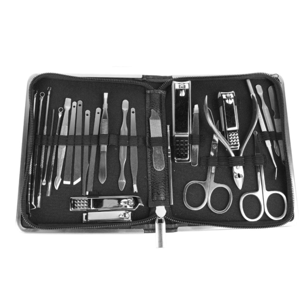 26Pcs Wear-resistant Stainless Steel Nail Clipper Set Black Sharp Manicure Set Portable Nail Grooming Kit Daily Use чёрный
26Pcs Wear-resistant Stainless Steel Nail Clipper Set Black Sharp Manicure Set Portable Nail Grooming Kit Daily Use чёрный