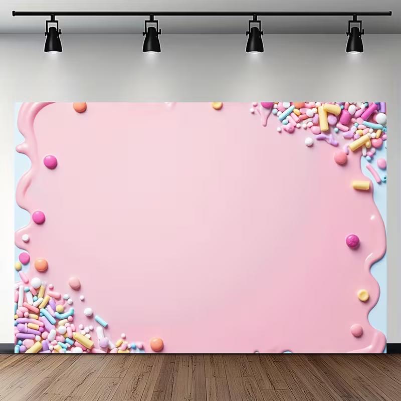 2D Cute Pink Ice Cream Banner, Candy Sprinkles Party Decoration Background 47.2x31.5inch/120*80cm
2D Cute Pink Ice Cream Banner, Candy Sprinkles Party Decoration Background 47.2x31.5inch/120*80cm