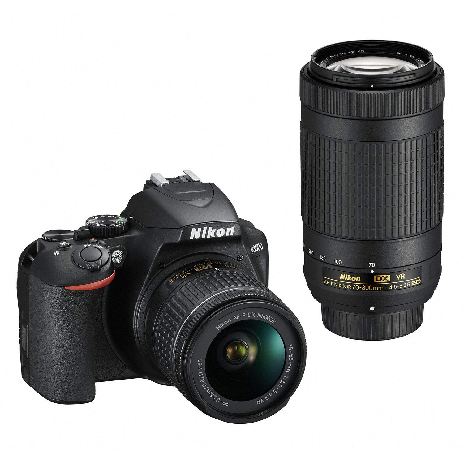 Nikon D3500 24.2MP DX-Format DSLR Digital Camera Double Zoom Lens Kit with 18-55mm f/3.5-5.6 and 70-300mm f/4.5-6.3 Lenses - (Japan Import)
Nikon D3500 24.2MP DX-Format DSLR Digital Camera Double Zoom Lens Kit with 18-55mm f/3.5-5.6 and 70-300mm f/4.5-6.3 Lenses - (Japan Import)