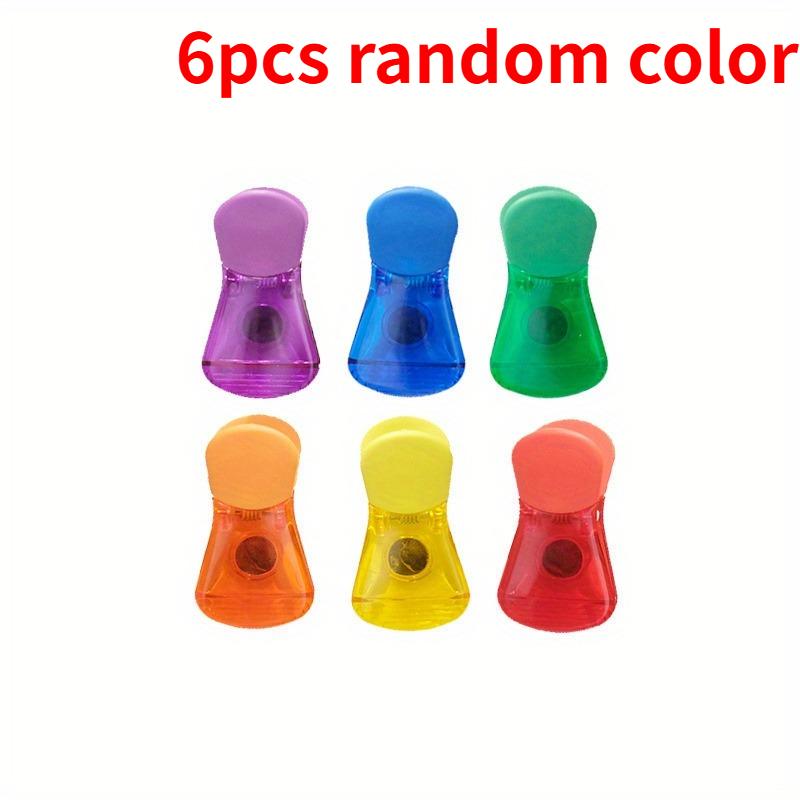6pcs Food Bag Sealing Clips,Colorful Magnetic Clips for The Refrigerator,ideal for Home Kitchen Organization,Household Kit
6pcs Food Bag Sealing Clips,Colorful Magnetic Clips for The Refrigerator,ideal for Home Kitchen Organization,Household Kit