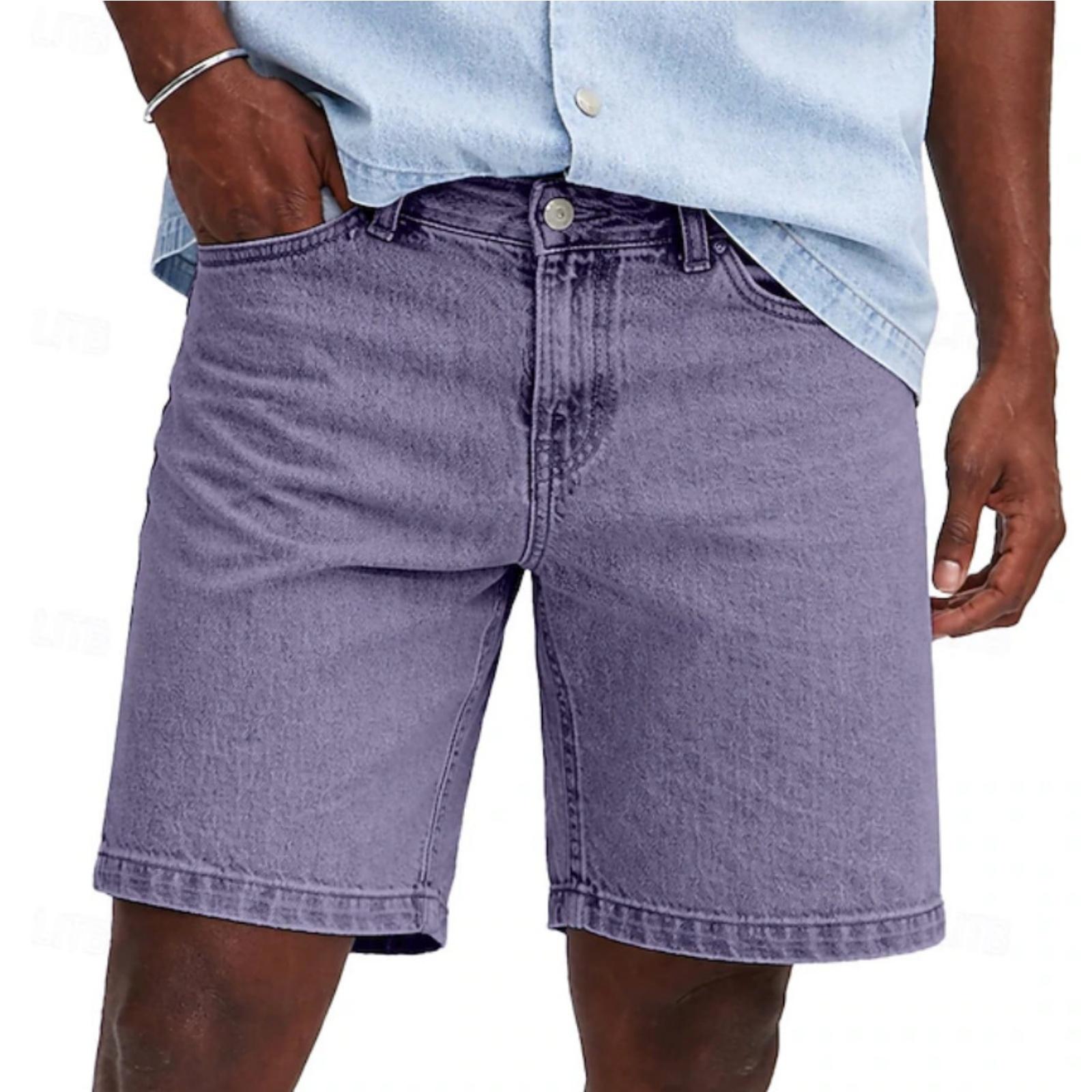 Men s Casual And Fashionable Distressed Washed Denim Shorts For Men - Loose And Straight Fit Shorts XL фіолетовий
Men s Casual And Fashionable Distressed Washed Denim Shorts For Men - Loose And Straight Fit Shorts XL фіолетовий