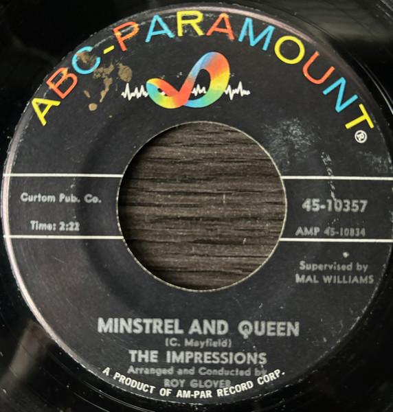 7inch Record IMPRESSIONS - Minstrel And Queen / You ve Come Ho 4510357 ABC-Paramount 1962 US Soul/Funk Used
7inch Record IMPRESSIONS - Minstrel And Queen / You ve Come Ho 4510357 ABC-Paramount 1962 US Soul/Funk Used