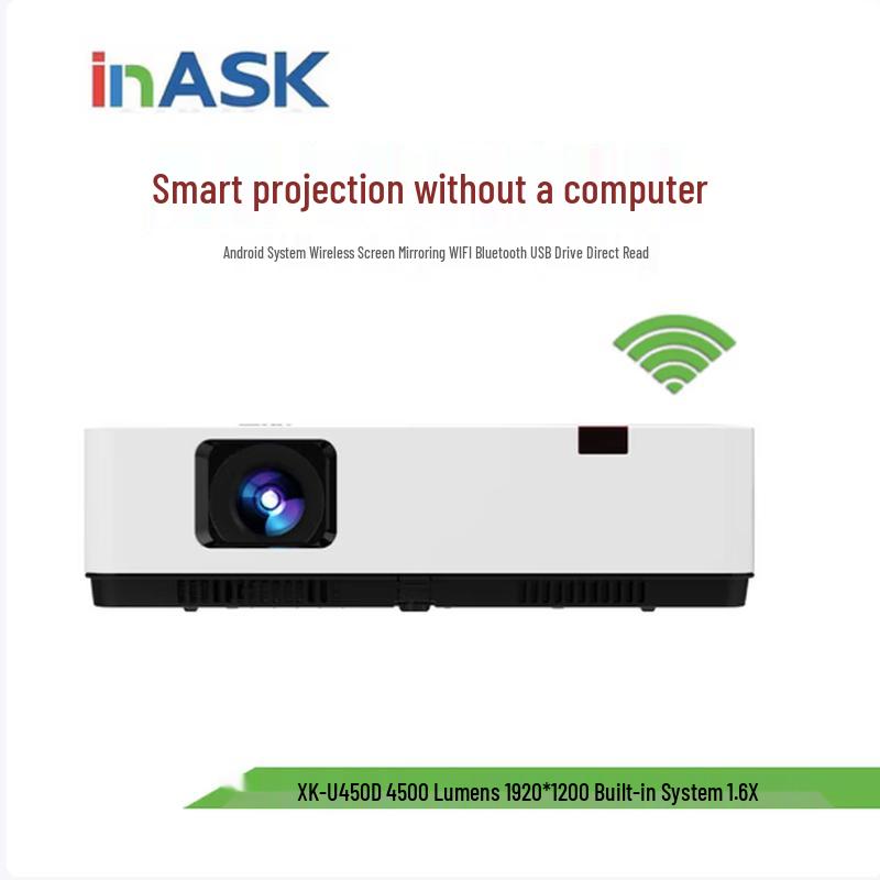 InASK XK-U450 Series Smart HD Projector (CN version)
InASK XK-U450 Series Smart HD Projector (CN version)