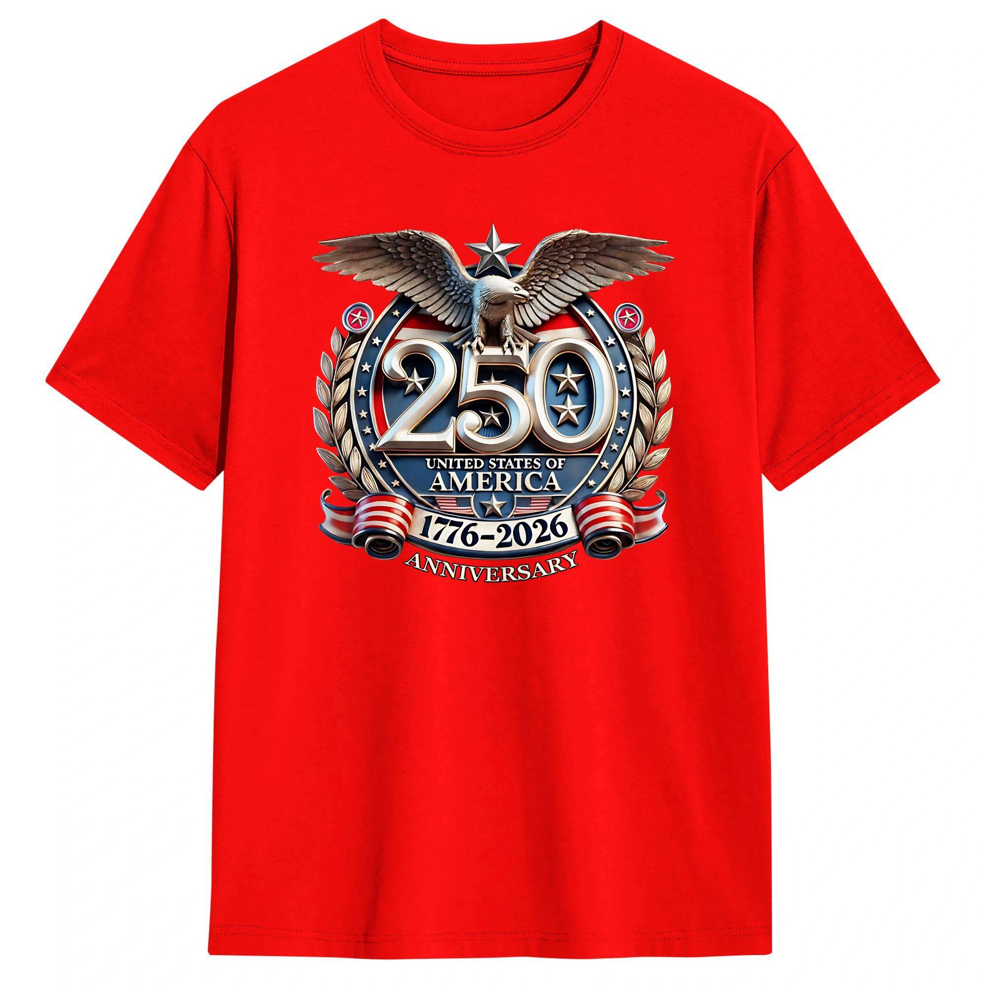 USA 250th Anniversary Eagle Cotton T Shirt For Men Summer Vintage T Shirts Fashion Tee Shirt Oversized Casual Clothing S
USA 250th Anniversary Eagle Cotton T Shirt For Men Summer Vintage T Shirts Fashion Tee Shirt Oversized Casual Clothing S