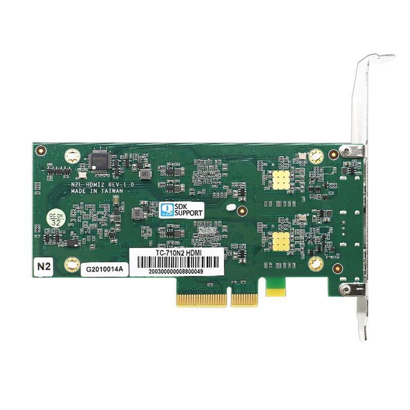 TCHD VideoTC-710N2 4K HDMI 2-Channel Video Capture Card
TCHD VideoTC-710N2 4K HDMI 2-Channel Video Capture Card