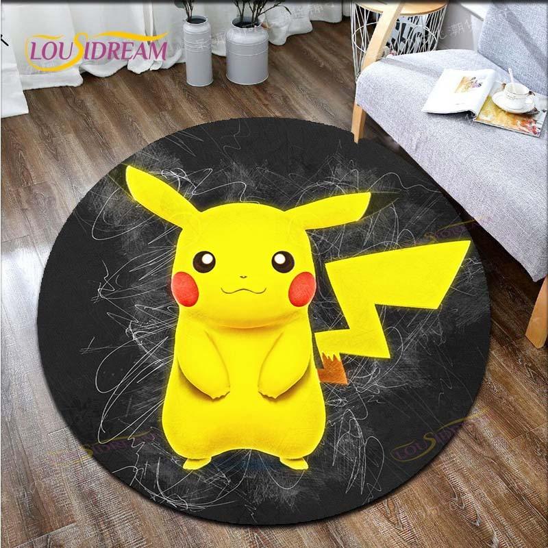 Cartoon Pokemon Print Children Pikachu Carpet Area Rugs Round Carpet for Living Room Floor Mat Flannel Anti-Slip Mat Room Decor 80cm
Cartoon Pokemon Print Children Pikachu Carpet Area Rugs Round Carpet for Living Room Floor Mat Flannel Anti-Slip Mat Room Decor 80cm