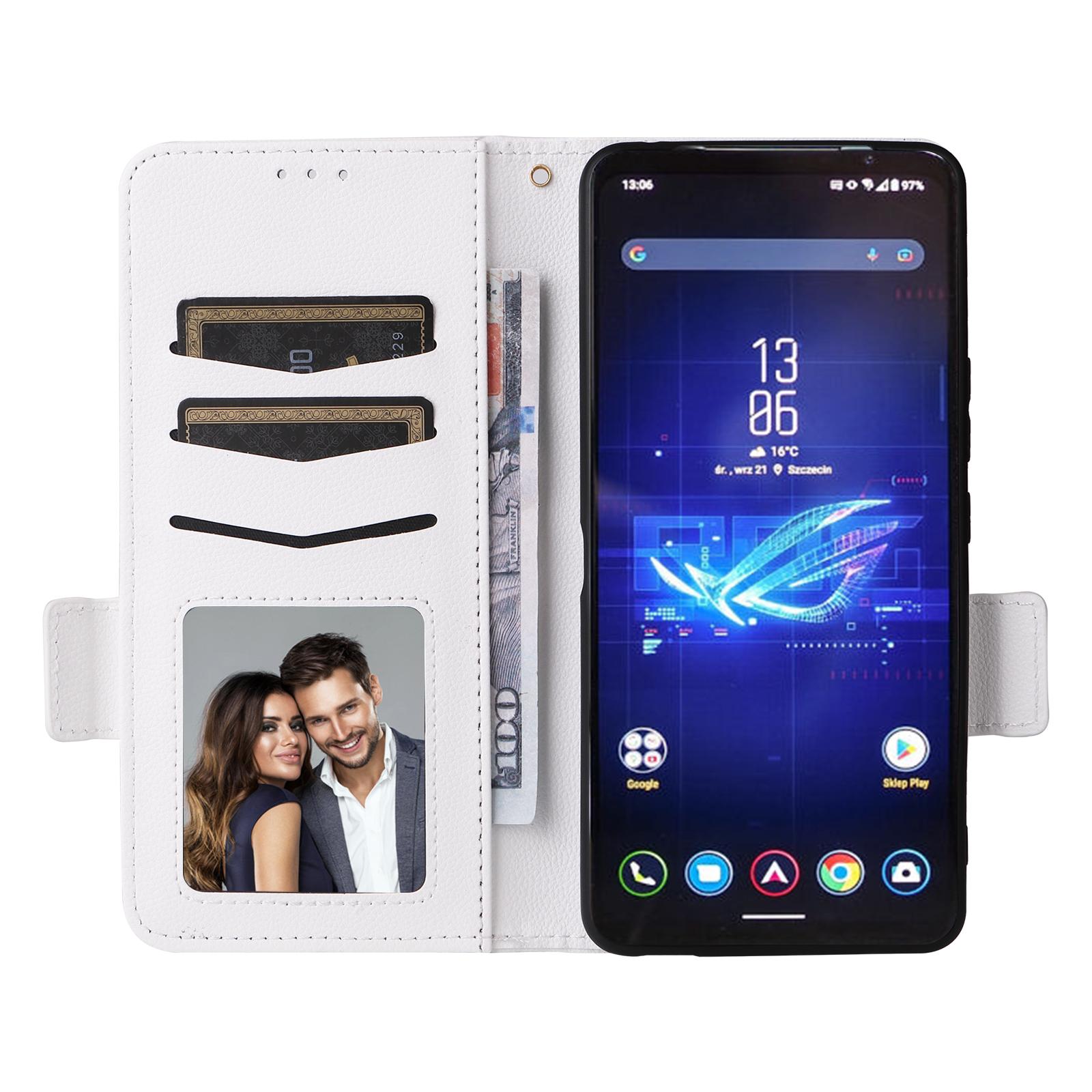 For Asus ROG Phone 8 Pro 5G/8 5G Magnetic Case Leather Litchi Texture Cover with Wrist Strap White
For Asus ROG Phone 8 Pro 5G/8 5G Magnetic Case Leather Litchi Texture Cover with Wrist Strap White