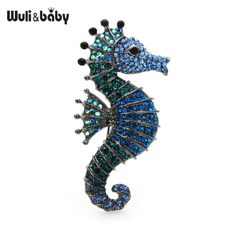 Wuli&baby Sparkling Rhinestone Seahorse Brooches 3-color Sea Animal Office Casual Brooch Pins Gifts
Wuli&baby Sparkling Rhinestone Seahorse Brooches 3-color Sea Animal Office Casual Brooch Pins Gifts