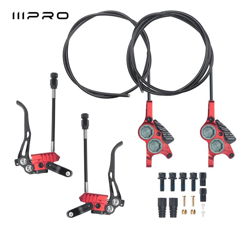 IIIPRO 4-Piston Hydraulic Disc Brake for Mountain Bike MTB Split-Type Ultra-Lightweight Caliper with Internal Routing Braking Sy PEERAGE4 Red
IIIPRO 4-Piston Hydraulic Disc Brake for Mountain Bike MTB Split-Type Ultra-Lightweight Caliper with Internal Routing Braking Sy PEERAGE4 Red